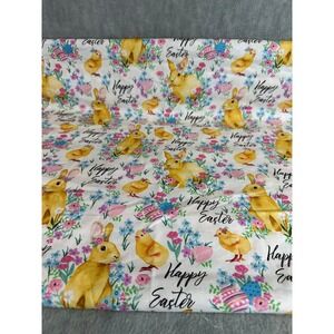 Fabric Hobby Lobby Kitschy Happy Easter Bunny 4 Yds Chick Floral Cotton 2019